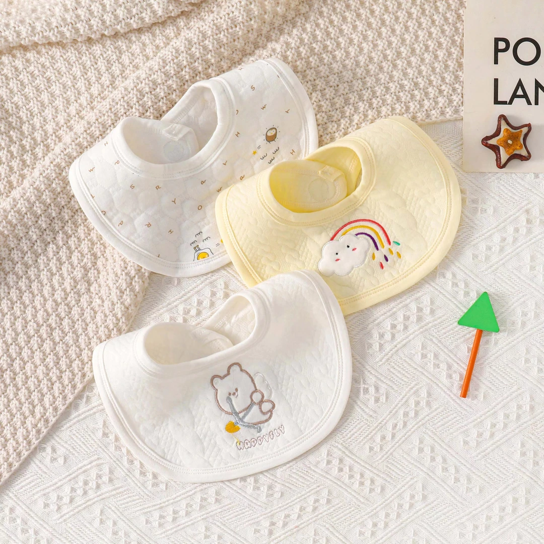 新生婴儿纯棉A类薄款围嘴新生儿口水围兜儿童口水巾婴儿0-1岁纯棉