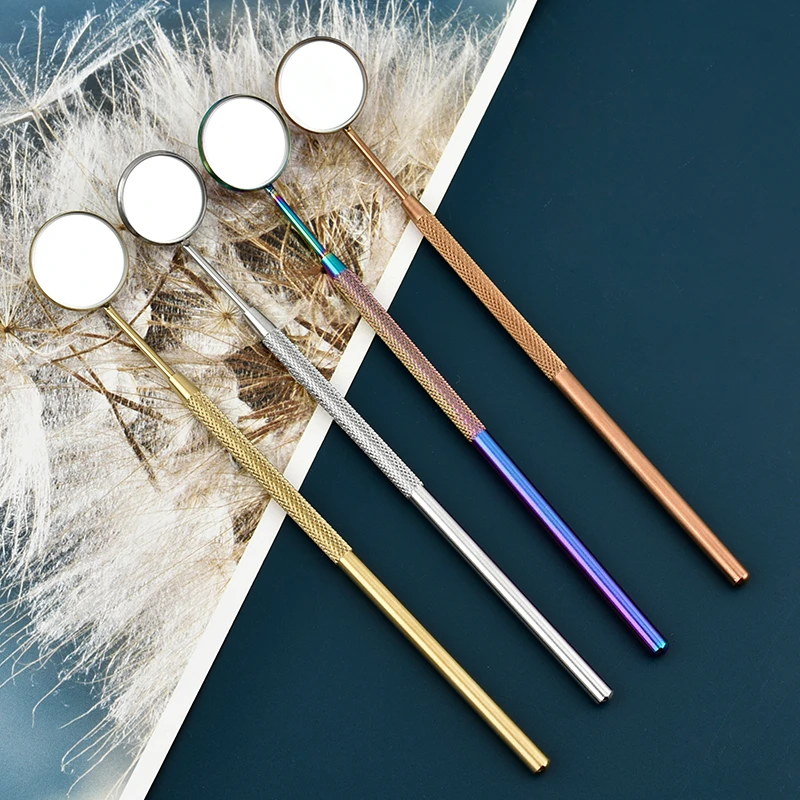 不锈钢口腔镜超高清牙齿内窥镜观察镜看牙镜口镜头牙齿自检小镜子