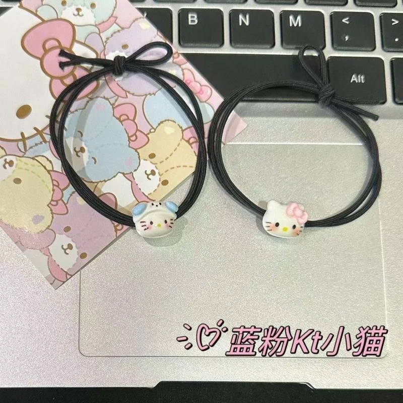 可爱猫发绳简约少女头绳情侣闺蜜手链小皮筋送男友森系发圈 I