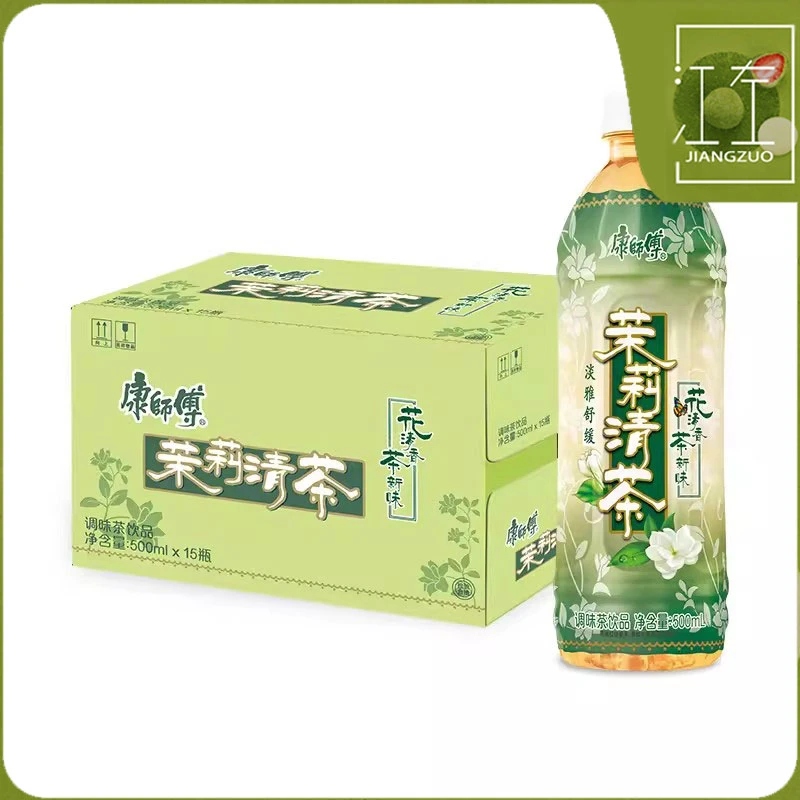康师傅茉莉清茶花茶饮品500mL瓶装整箱装宅家囤货校园饮料
