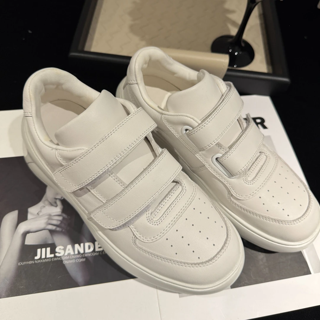 FANYE 新款百搭休闲魔术贴厚底小白鞋2013-1