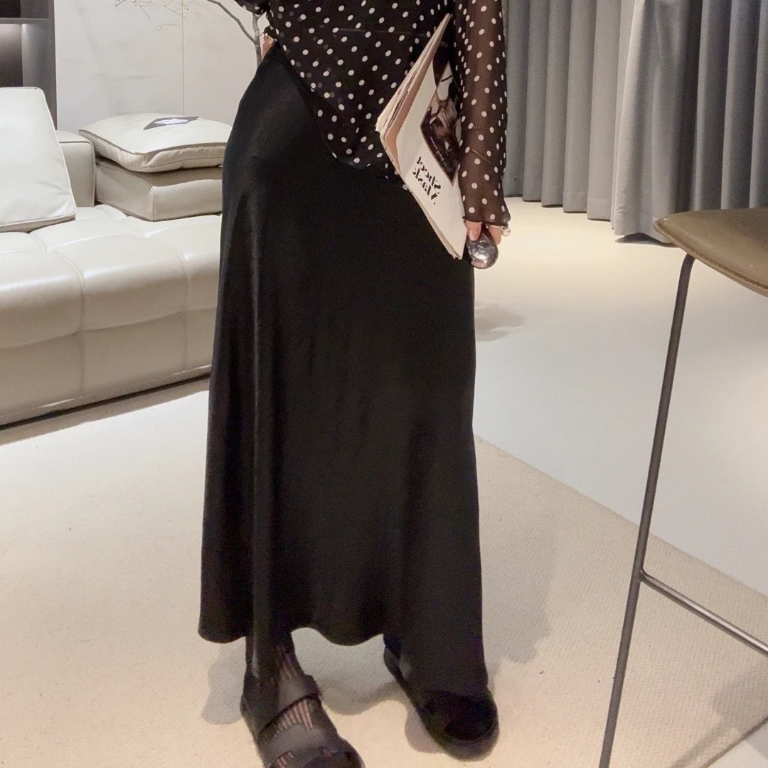 FANYE 2024新款夏日气质醋酸女士半身裙C-130