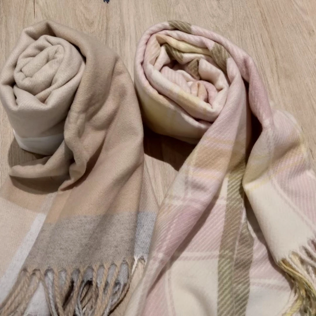 工美院手工长款民族壮锦围巾加厚风秋冬印花款流苏时尚围脖双面