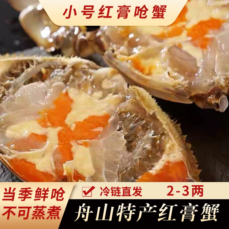 【红膏呛蟹】3两左右 舟山宁波正宗新鲜红膏呛蟹 生腌生吃不可蒸煮