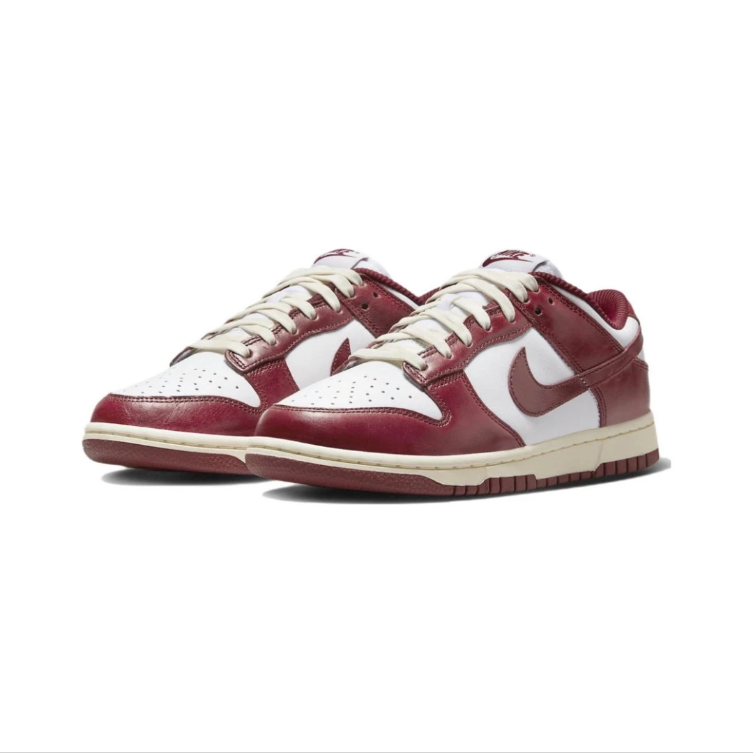 Nike dunk low复古白红女款男款休闲鞋红色酒红色dunk系列aj婚鞋