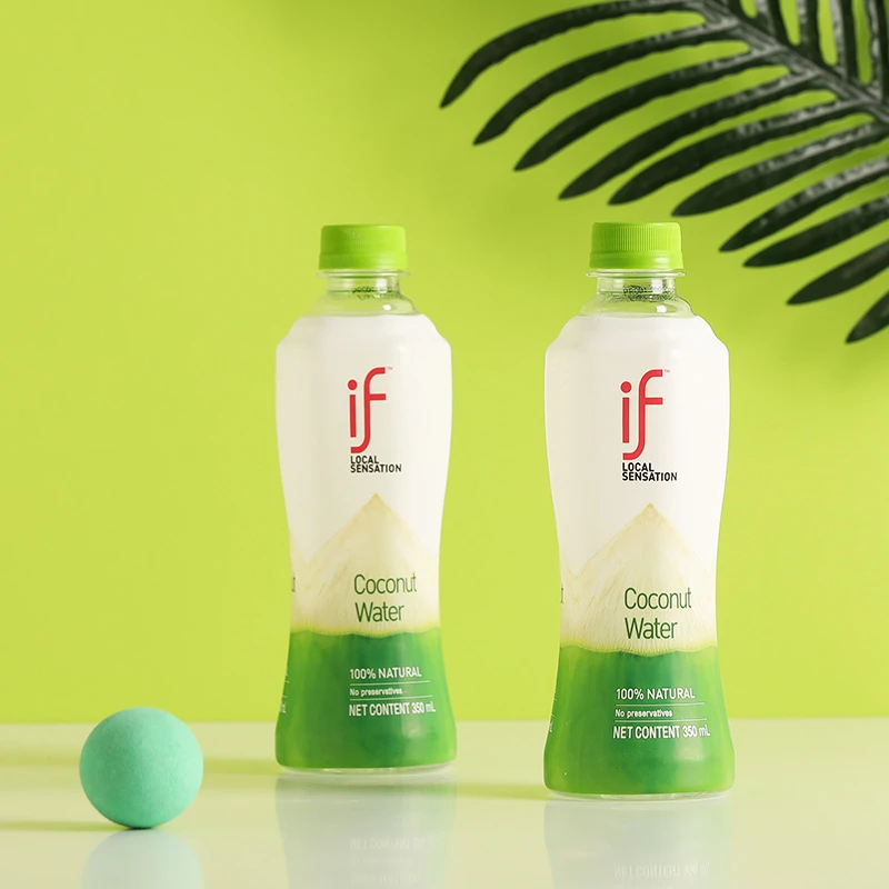 泰国原装进口if椰子水瓶果汁含电解质350ml夏季饮料瓶装