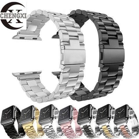 适用Apple苹果SE手表watch7代iwatch654321表带金属不锈钢38/40mm