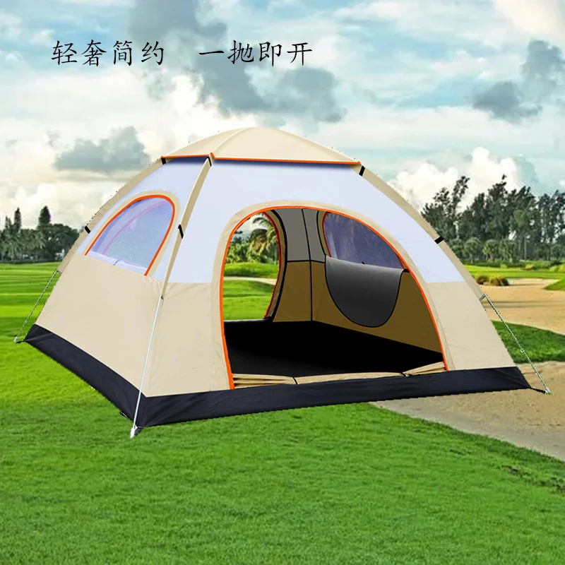 轻奢简约收纳方便一抛即开全自动帐篷速开免搭建露营野营帐篷防雨