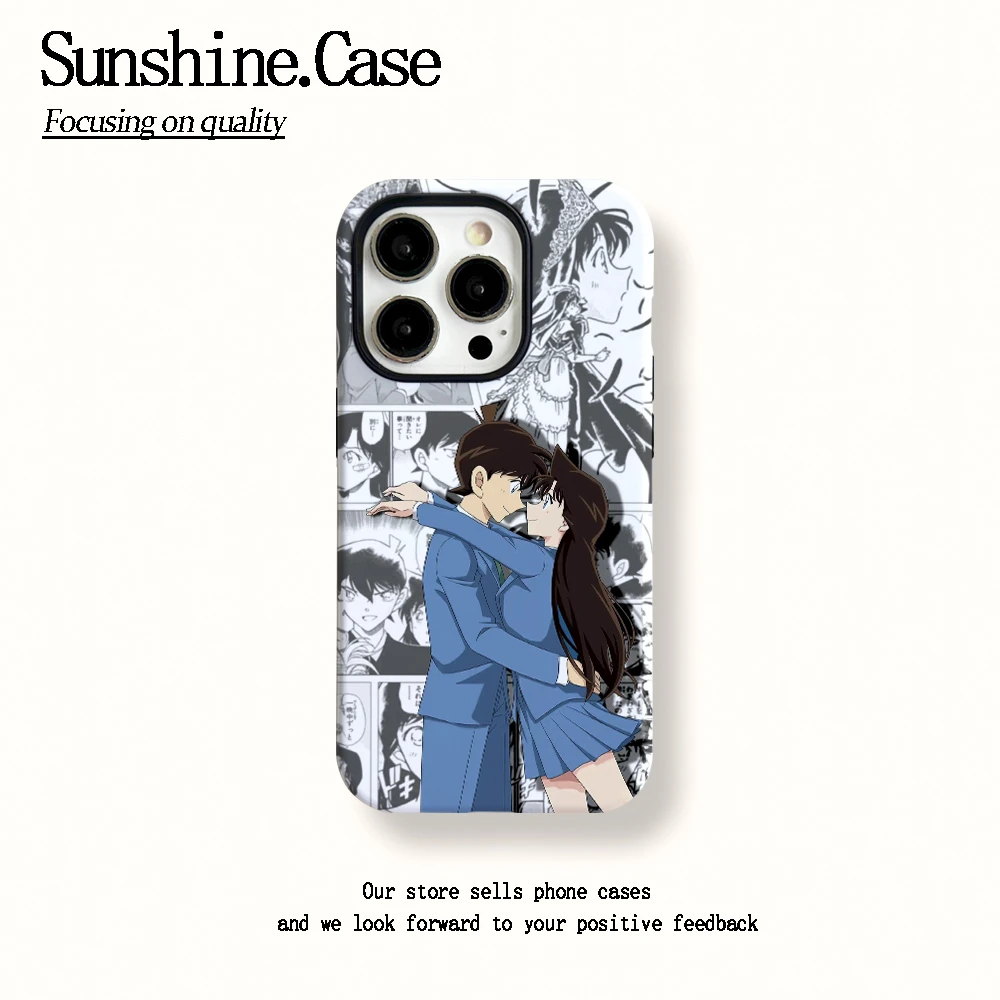 菲林二合一适用苹果华为vivo小米oppo手机壳柯南情侣15PRO/14/13