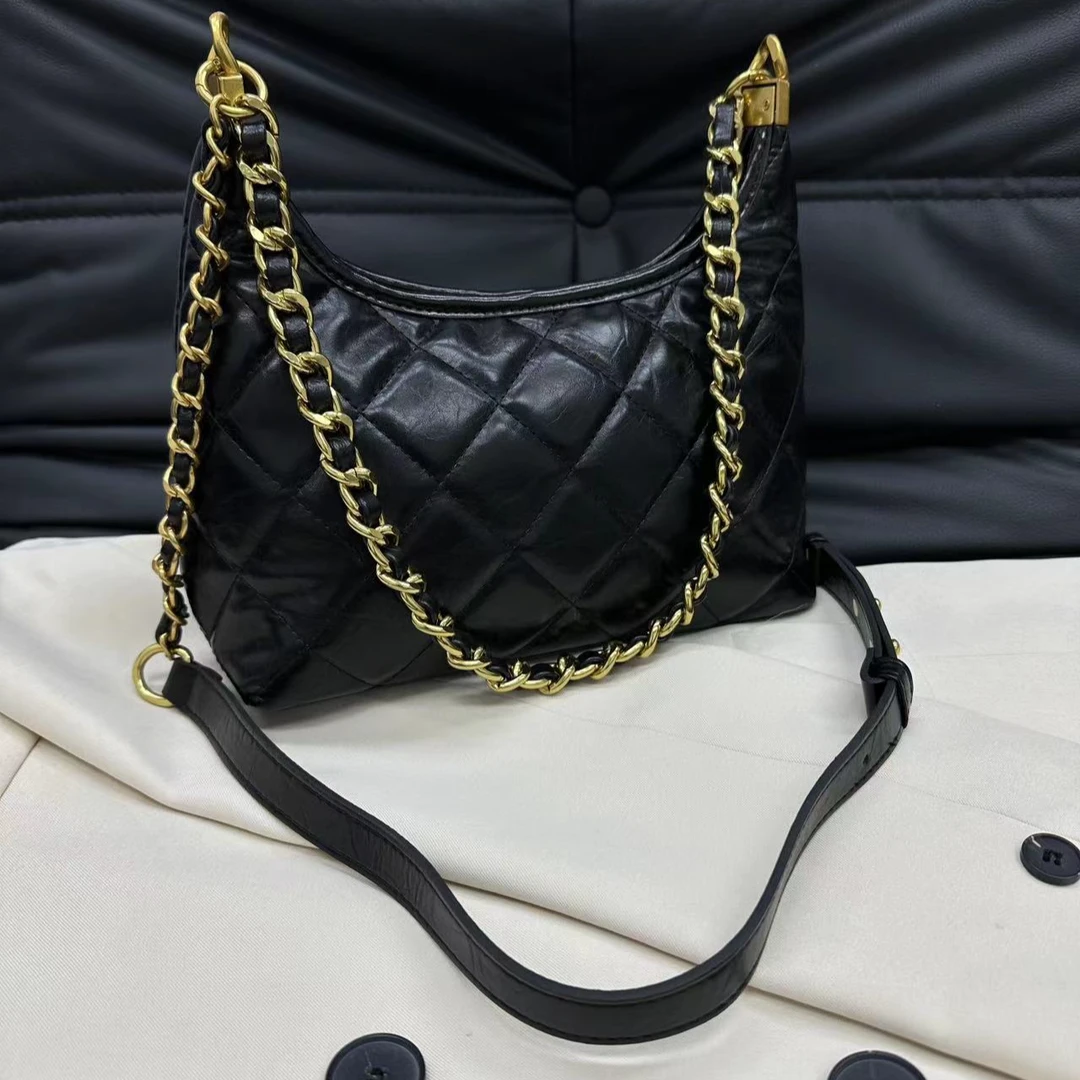 2024新款时尚女包腋下女包潮流女包复古休闲韩版女包  19140