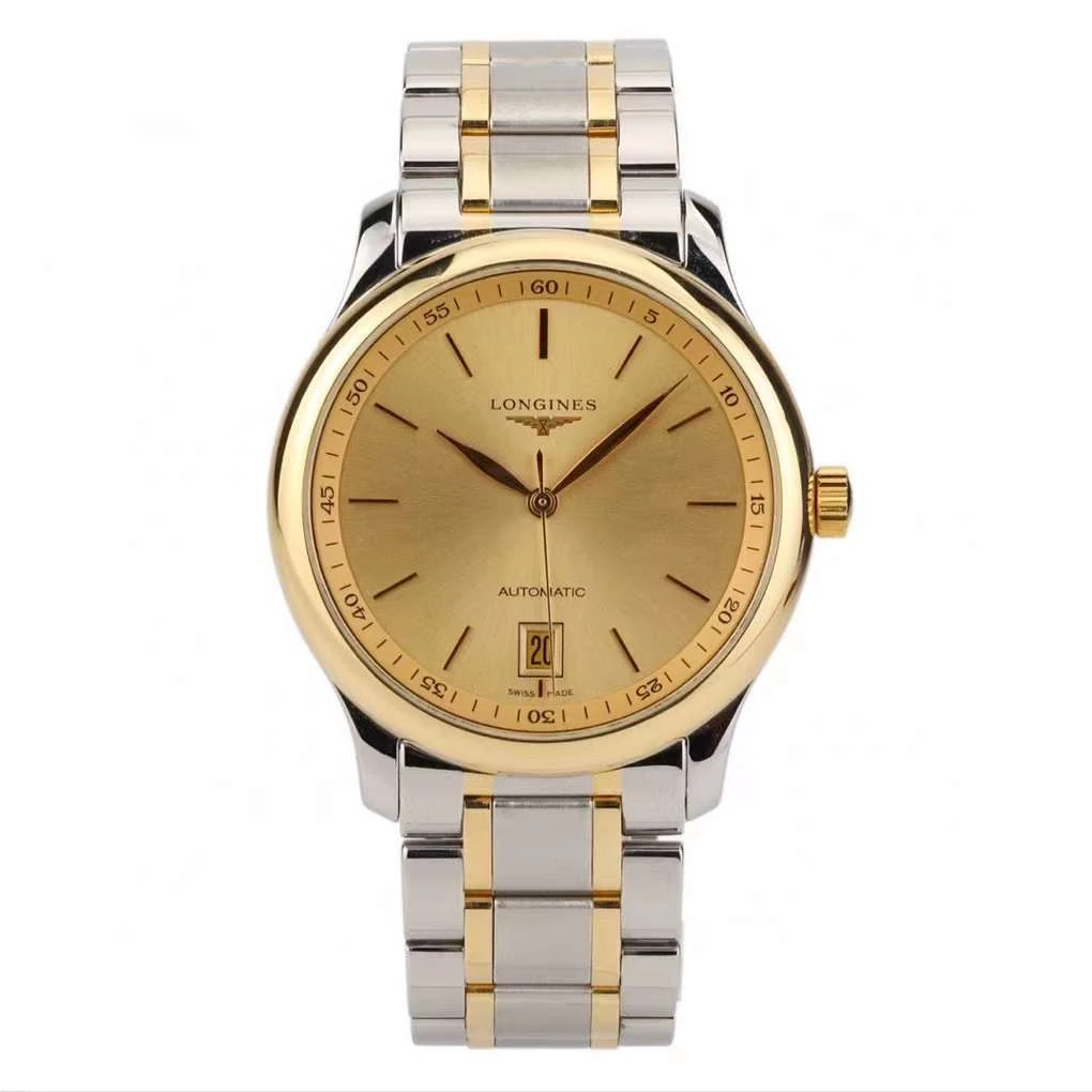 99新 Longines/浪琴 名匠628/金盘条丁/38.5mm/公价24300/18k黄金