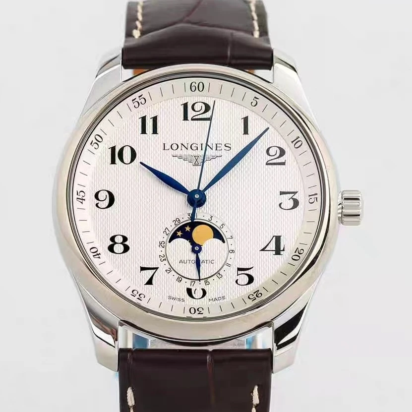 99新 Longines/浪琴 名匠909/白盘四针月相/公价21300/40mm