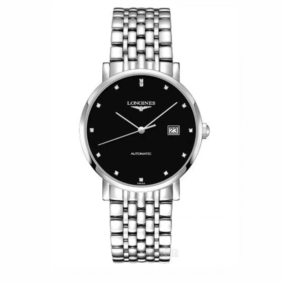 99新 Longines/浪琴 博雅910/黑盘钻刻/39mm/公价19100表径/全套