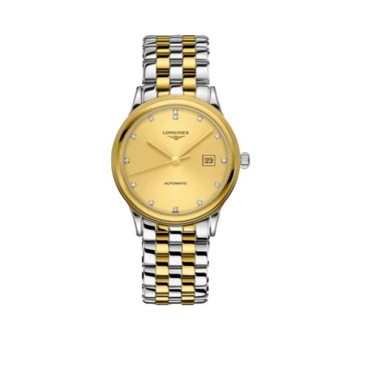 99新 Longines/浪琴 军旗984/40mm/公价19100/金盘钻石刻度