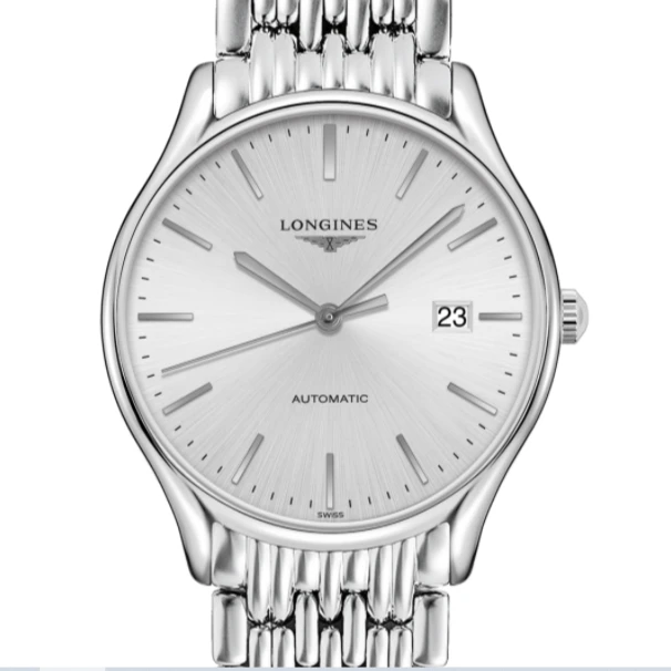 99新 Longines/浪琴  律雅960/38.5mm/公价11900/灰盘条丁刻度