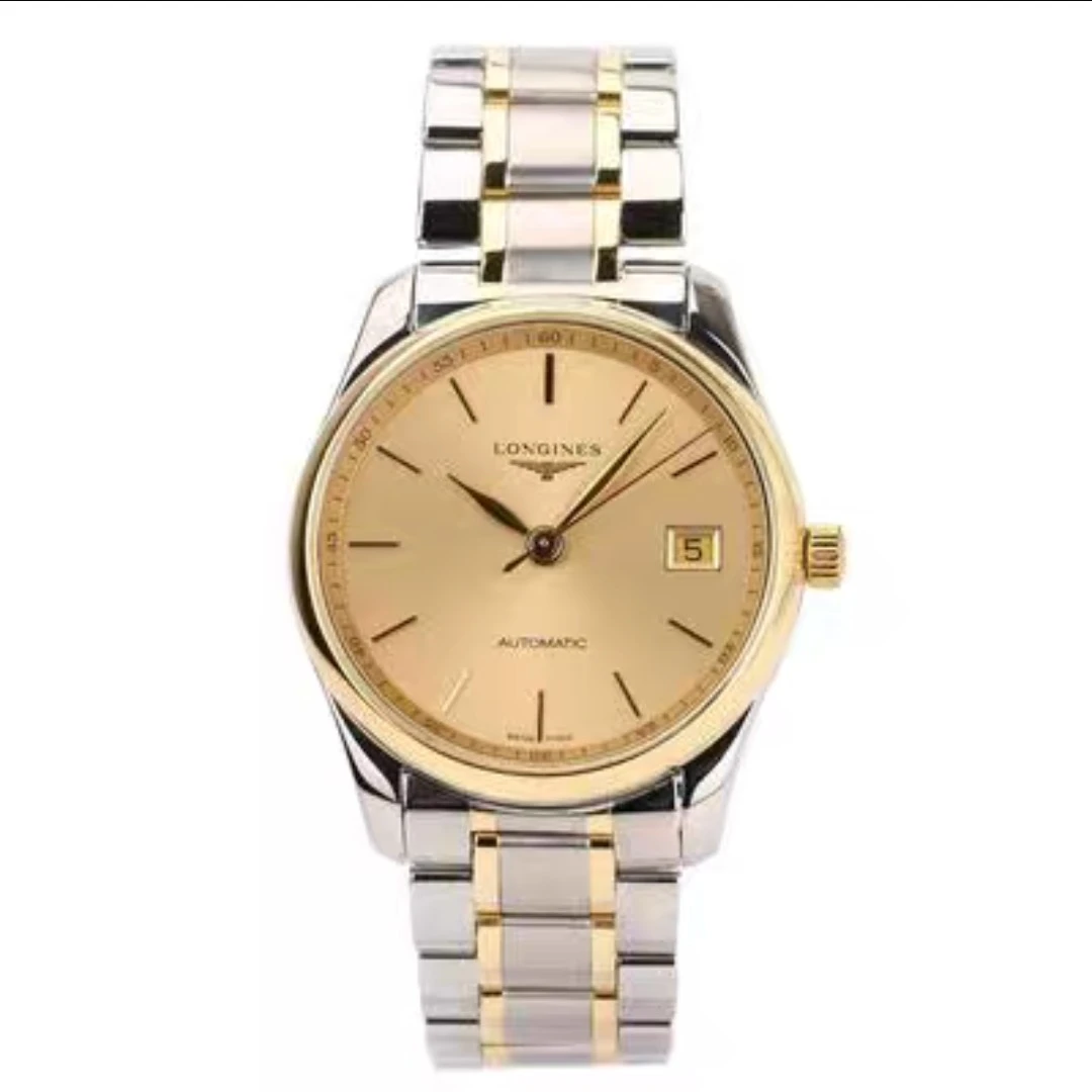 99新 Longines/浪琴 名匠518/金盘条丁/表径36/公价19200/全套