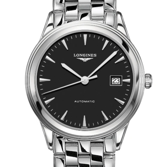 99新 Longines/浪琴 军旗774/36mm/公价13200/黑盘条丁刻度