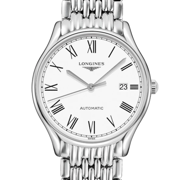 99新 Longines/浪琴  律雅860/35mm/公价11500/白盘罗马刻度