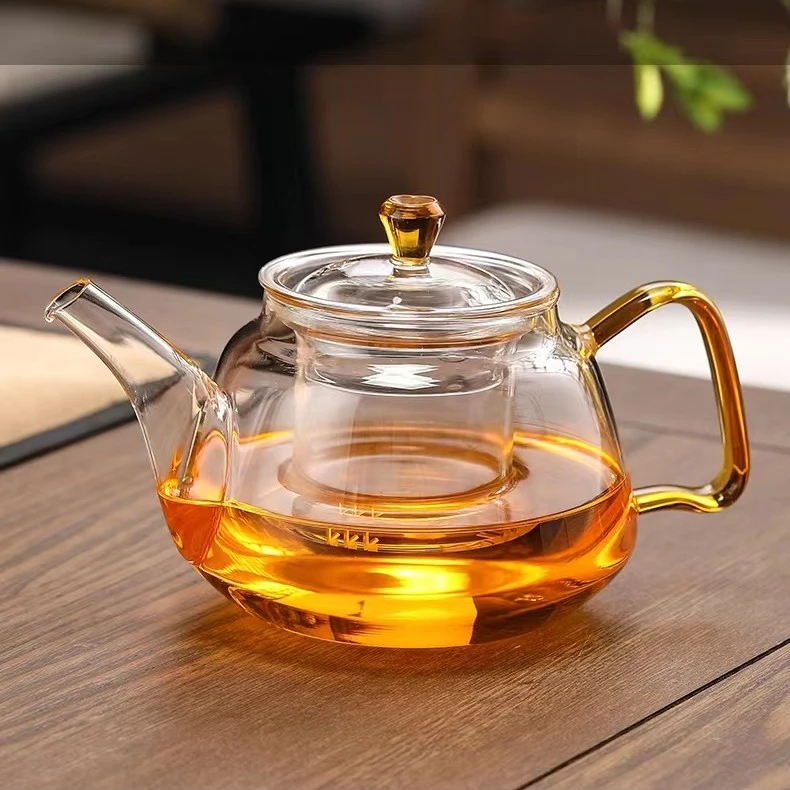 茶壶泡茶壶茶具耐热花茶壶煮茶壶家用加厚透明烧水泡壶泡茶专用壶