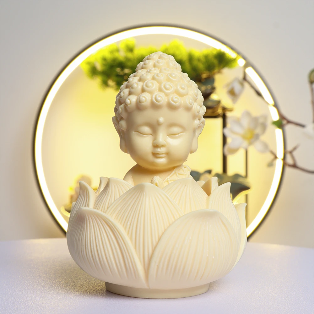 菩提果宝宝佛萌版如来摆件佛像车载可爱茶宠佛像摆件中式工艺品