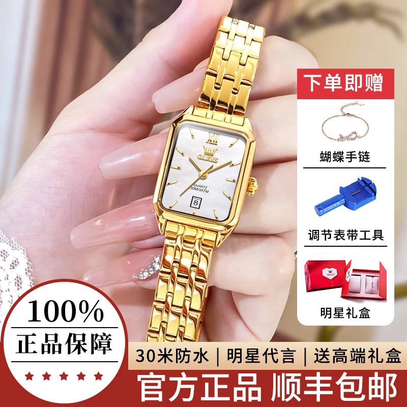 新款女士手表瑞士正品牌小众气质奢华精致防水全自动女款石英名表