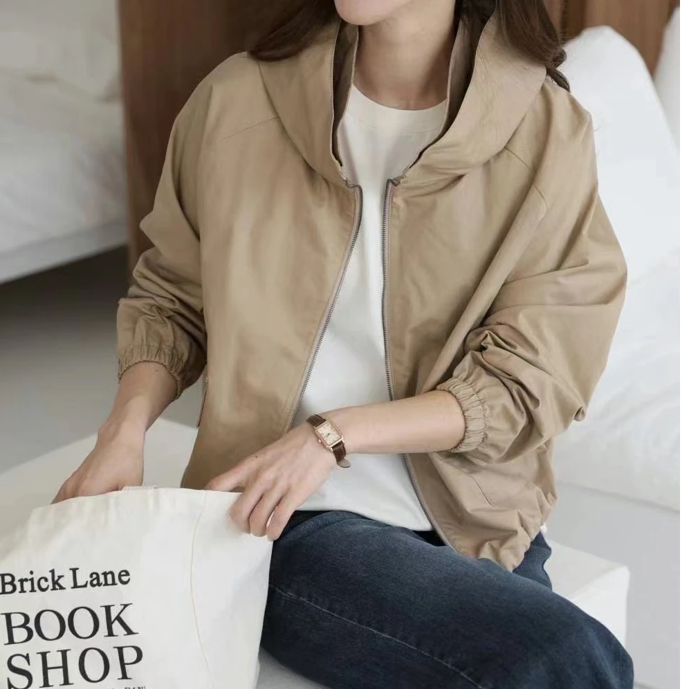 韩国简约百搭时尚短款外套