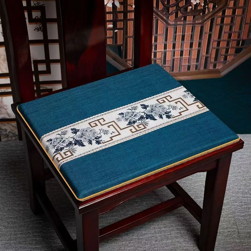 中式椅子坐垫红木椅子沙垫子坐垫套圈椅官帽椅单背椅茶椅垫子防滑