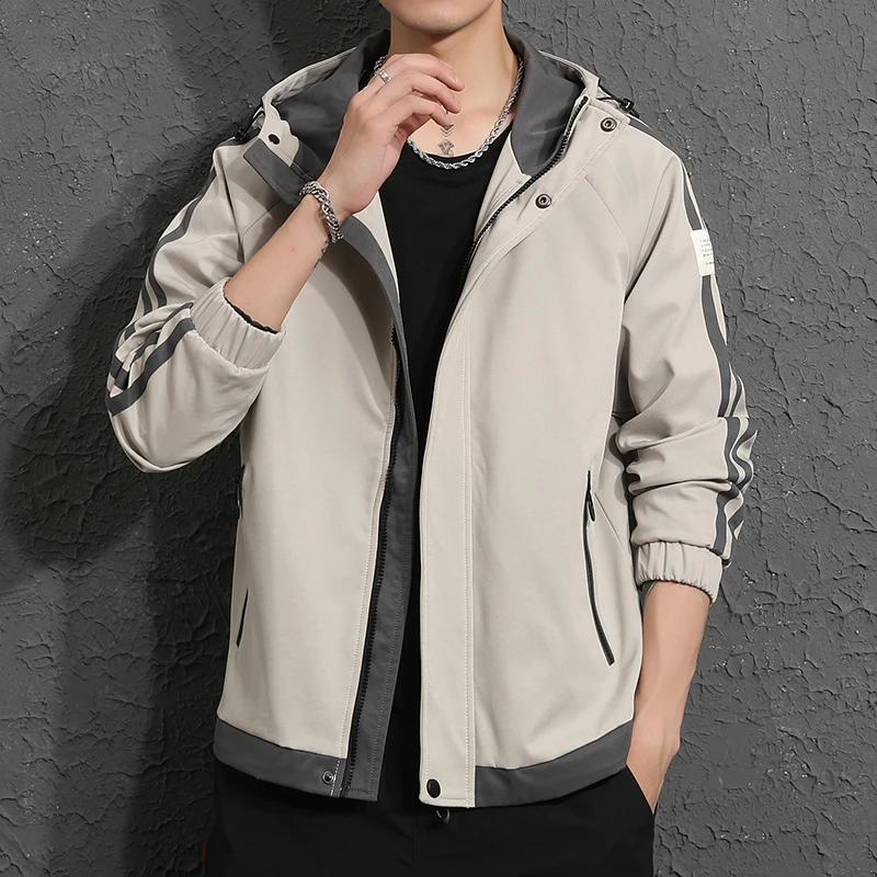 秋季男士夹克休闲运动男装搭配帅气上衣服韩式潮流时尚外套冲锋衣
