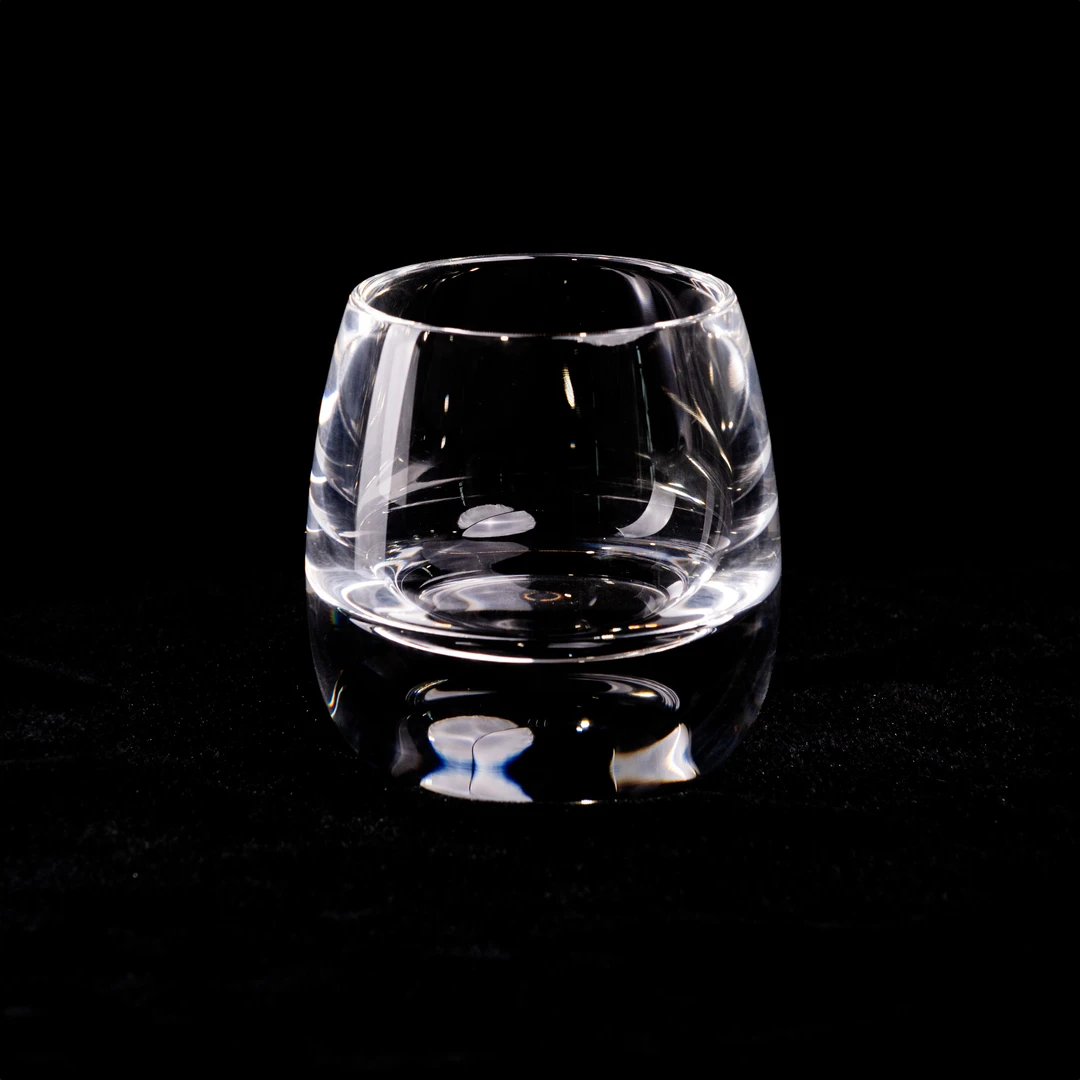 【厚底水晶杯】手工打磨180ml洋酒杯水晶杯小型透明无铅无色清透