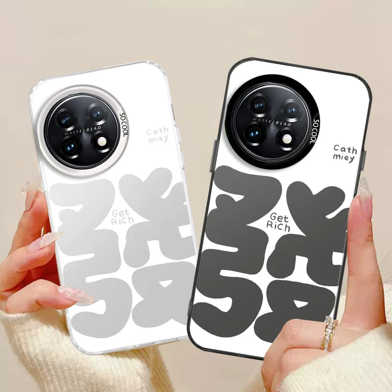 适用于【1+ace2】亚银撞色大字发防摔保护手机壳