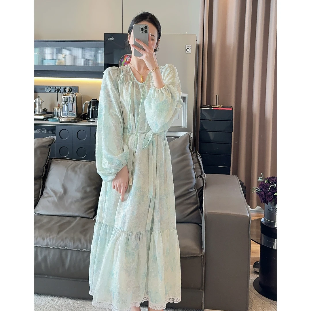 Zwinnie/詹维尼【琉璃丝】春秋长袖气质轻奢连衣裙 GYT202319