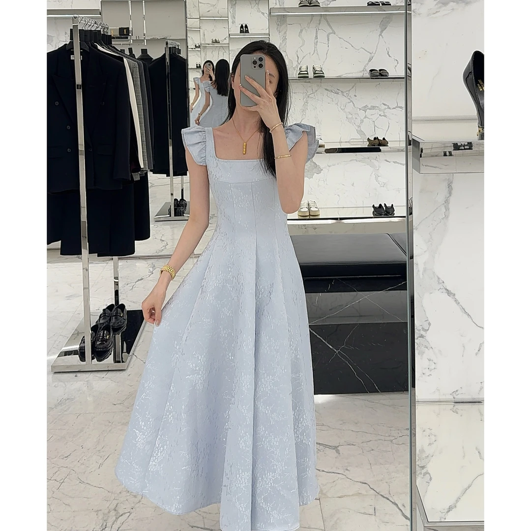 Zwinnie/詹维尼【蓝调时刻】提花连衣裙 GYS202409