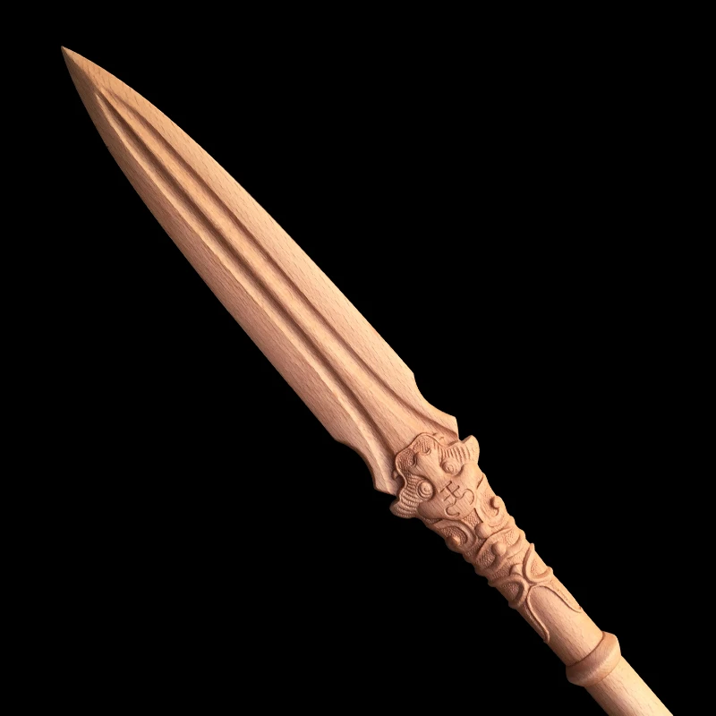 木剑兵器杨家枪霸王枪赵云枪木质刀剑儿童男孩女孩玩具龙泉宝剑