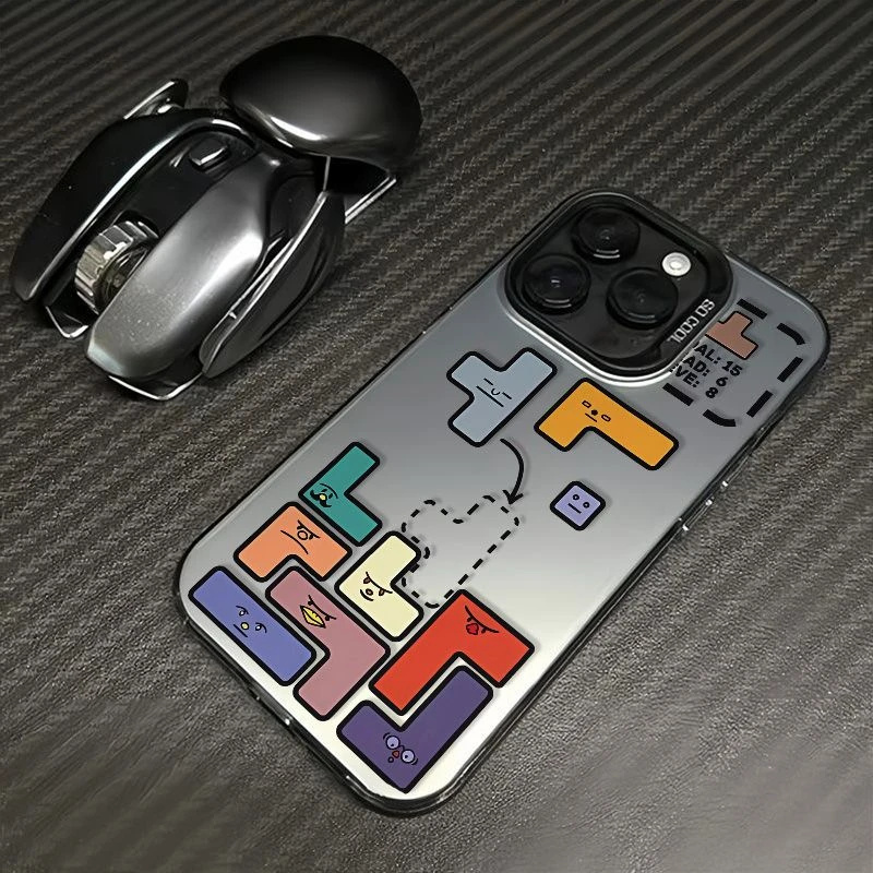 俄罗斯方块11适用于苹果15手机壳iphone13卡通14promax防摔12硬xr