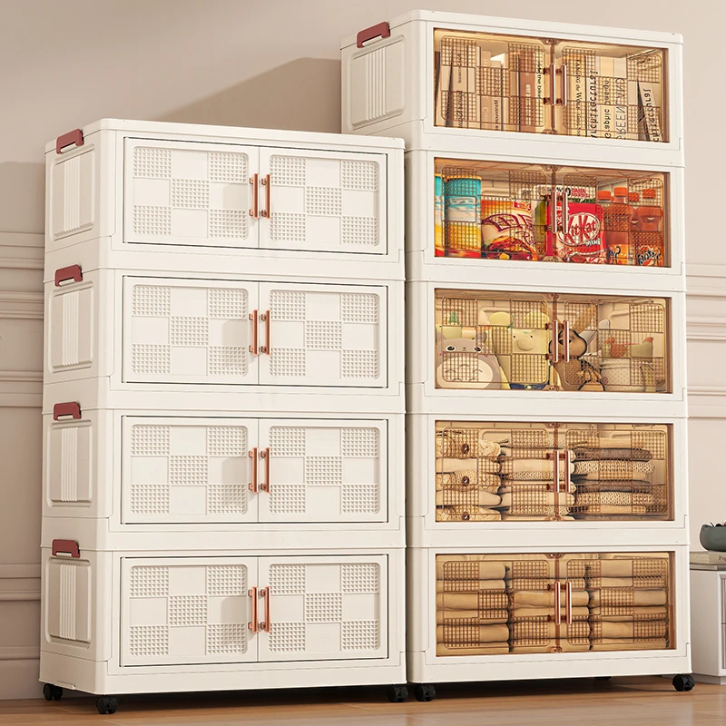 XG60cm【3-4层】零食玩具收纳柜客厅厨房卧室储物柜儿童衣服置物柜