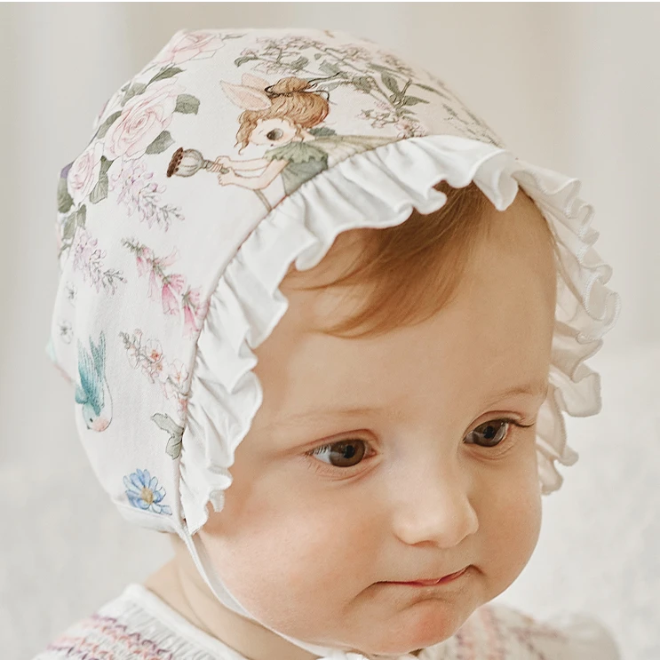 OakFamily新生儿夏季帽子儿童婴儿透气宝宝胎帽囟门帽纯棉薄款