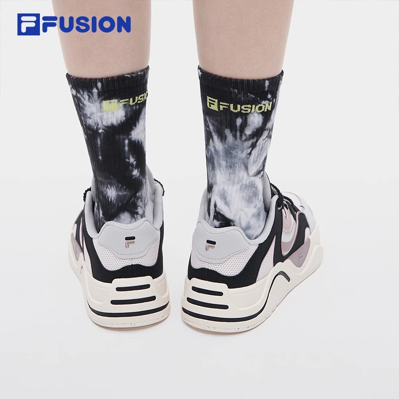FILA FUSION潮牌高腰袜中性夏季新款休闲情侣长筒袜T13U331305F