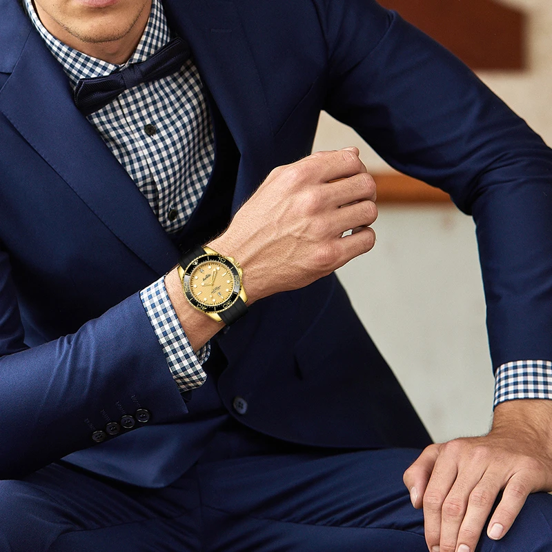 【恒远】金游艇系列 全自动男士手表LSK8005-1-C