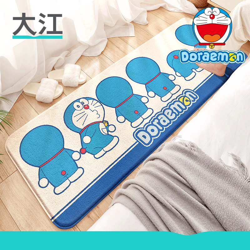 大江哆啦A梦卧室地毯床边毯子家用客厅飘窗防滑垫茶几爆款地垫子