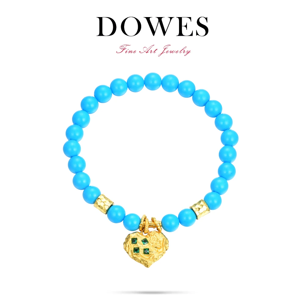 DOWES 925银合成锆石手链 （新品上新）6mm蓝色手链