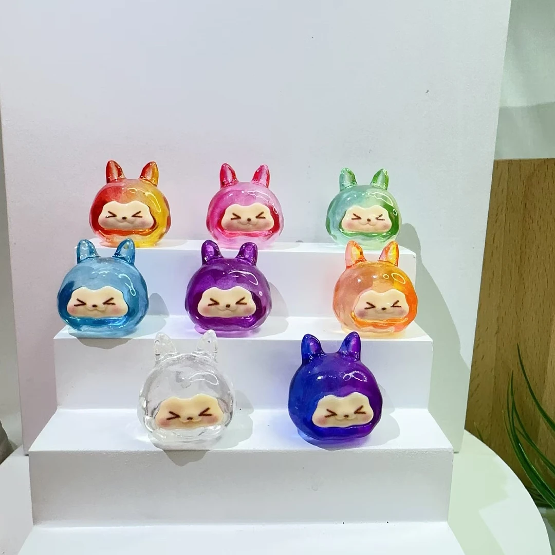 许愿+对对碰冰透渐变果冻K多巴胺diy摆件