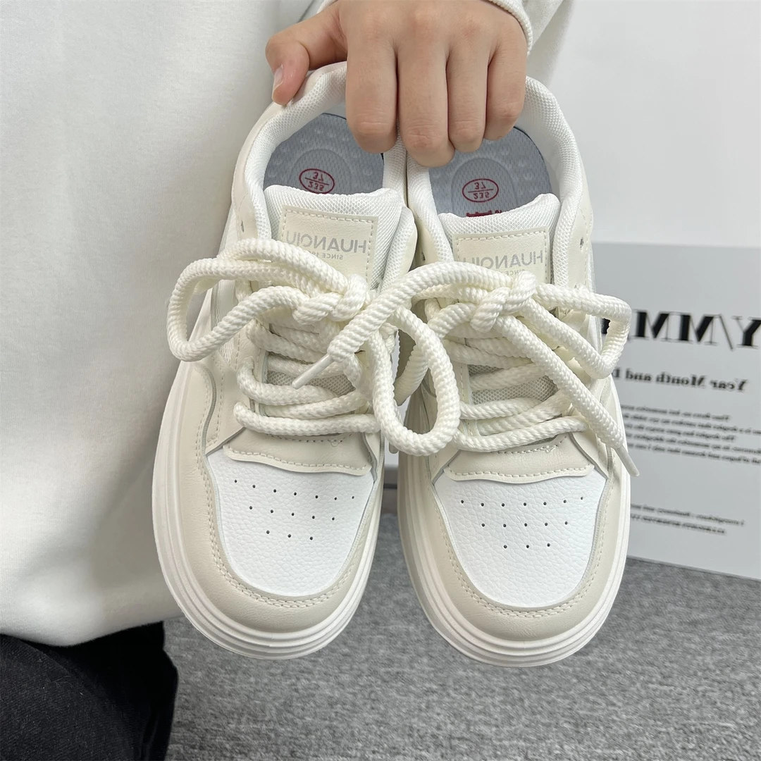 环球厚底小白鞋女2024新款夏季鞋子女百搭配裙子网面透气休闲板鞋