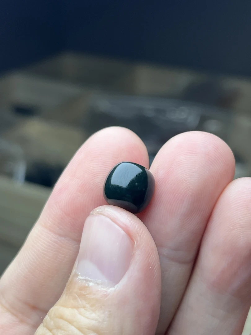 和田玉鸭蛋青蓝调老型10mm