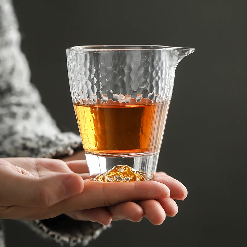 【新粉专享】日式玻璃公道杯功夫茶具家用耐热公杯分茶器加厚高硼硅