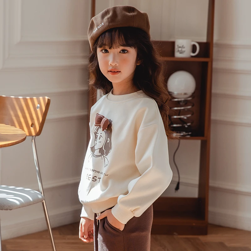 品牌女童卫衣新款女孩宝宝上衣洋气秋装儿童装衣服DGE45678