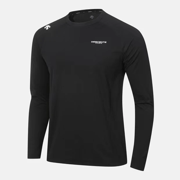 DESCENTE/迪桑特运动休闲长袖圆领T恤男女透气百搭