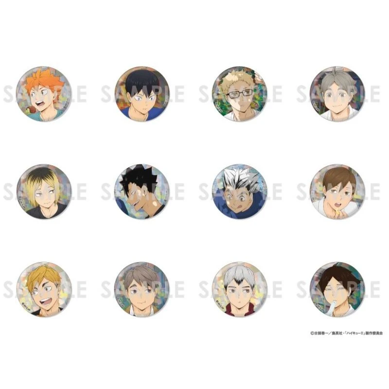 【国现】排球少年 干饭闪 吧唧 全12种