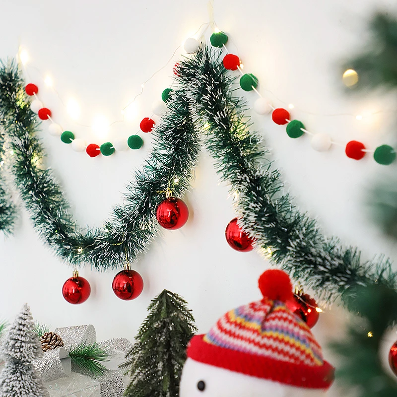 圣诞装饰彩条彩带拉花橱窗藤条生日场景布置圣诞节挂饰圣诞树装饰