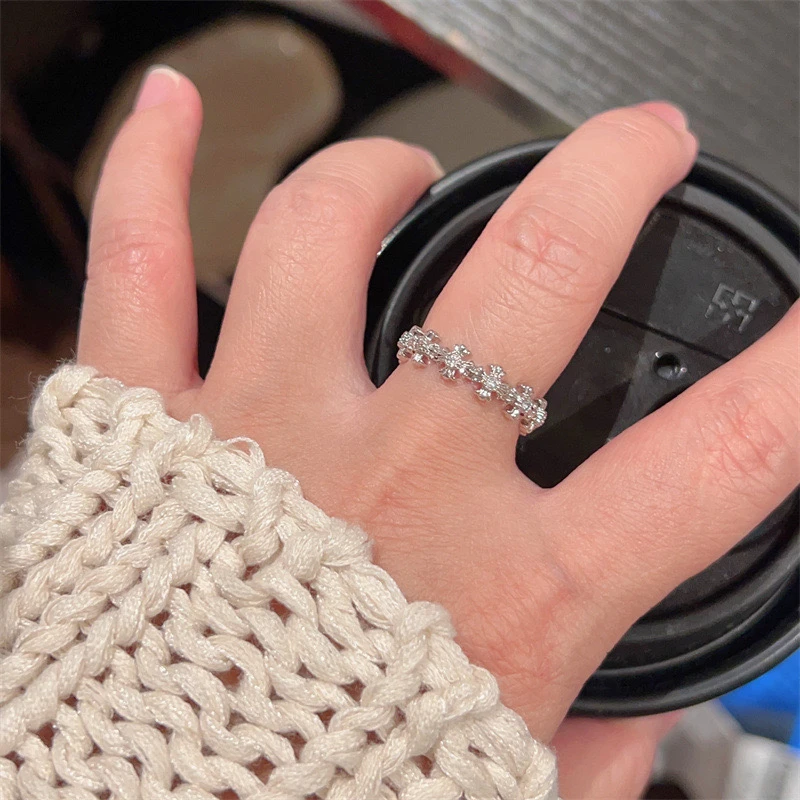 铜合金戒指 3017甜酷小香风戒指