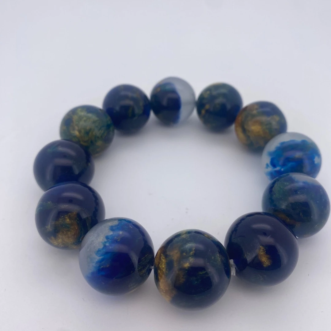 精美蓝色星空手串 4096